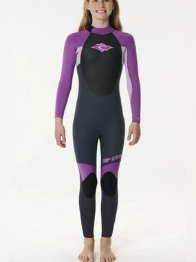 Rip Curl Kids Omega 3/2 Back Zip Purple Various Sizes NWT